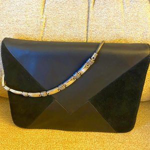 Sam Edelman Woman's Black Envelope Clutch